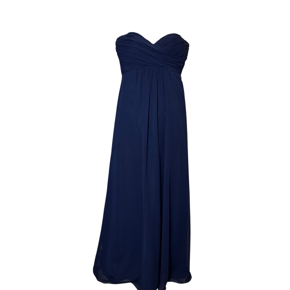 Alfred Angelo Elegant Midnight Strapless Gown Wedding Prom HOCO Bridesmaid